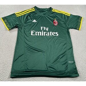 Adidas‎ Climacool AC Milan Jersey Men's XL Green Fly Emirates Soccer Football